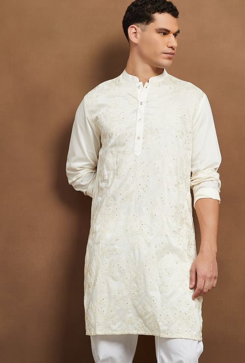 MELANGE Embroidered Long Kurta