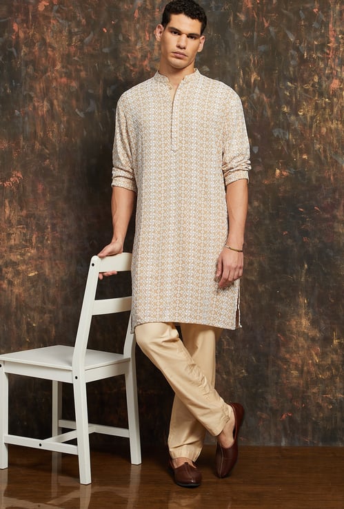 MELANGE Embroidered Long Kurta