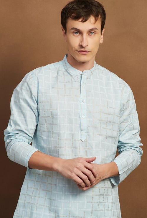 MELANGE Foil Print Long Kurta