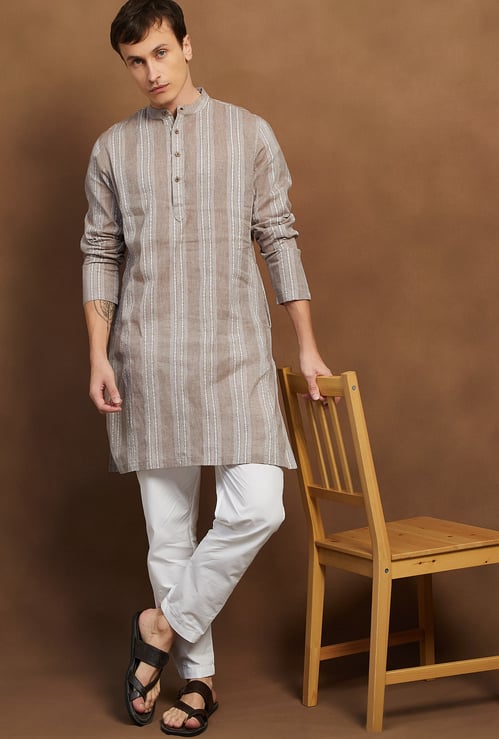 MELANGE Woven Straight Kurta