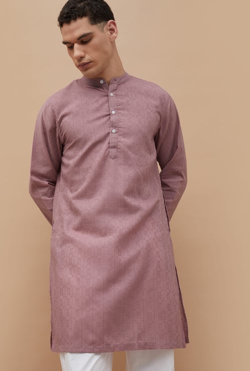 MELANGE Woven Design Straight Kurta
