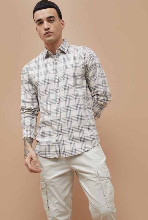FAME FOREVER Checked Regular Fit Shirt