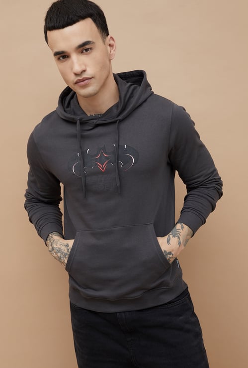 FAME FOREVER Batman Print Hooded Sweatshirt