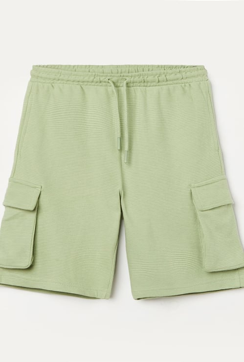 FAME FOREVER Boys Knitted Cargo Shorts