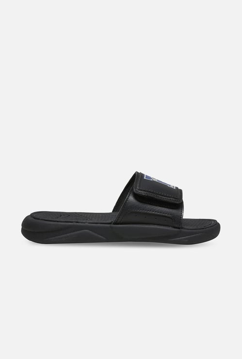 PUMA Boys Printed Sliders with Velcro Strap