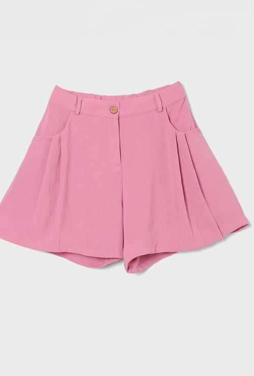 PEPPERMINT Girls Pleated Shorts
