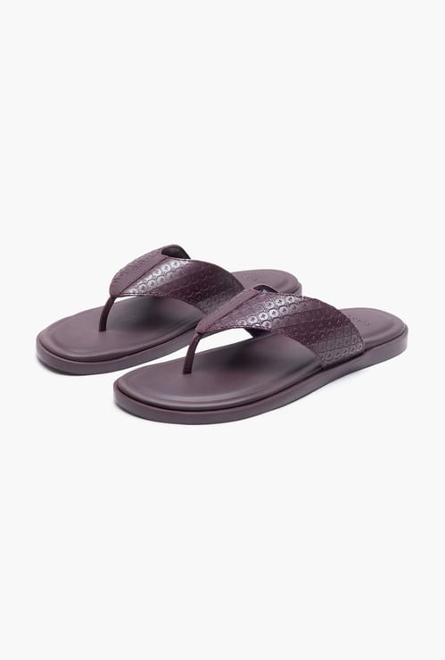 RARE RABBIT Starry Embossed Flip-Flops