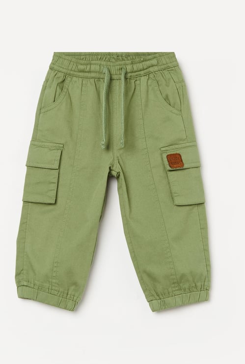 JUNIORS Boys Solid Cargo Joggers