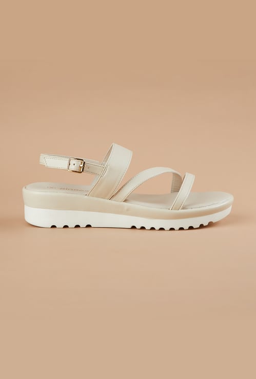 GINGER Contrast Sole Platform Sandals