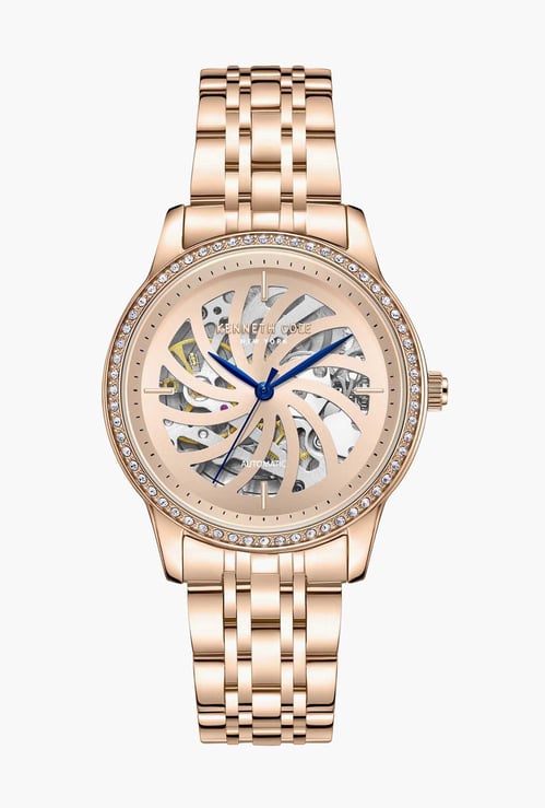 KENNETH COLE Embellished Dial Bracelet Strap Automatic Watch - NTKCWLL0016602LD