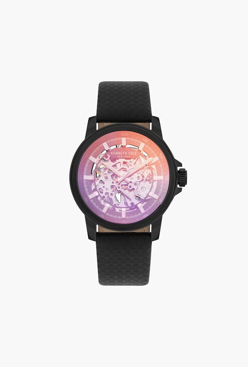 KENNETH COLE Skeleton Automatic Watch with Interchangeable Strap - NTKCWGY2104103MN