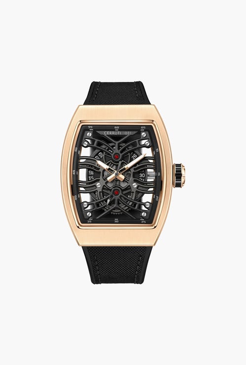 CERRUTI 1881 Leather Strap Analog Watch - NTCECIWGN0019503W