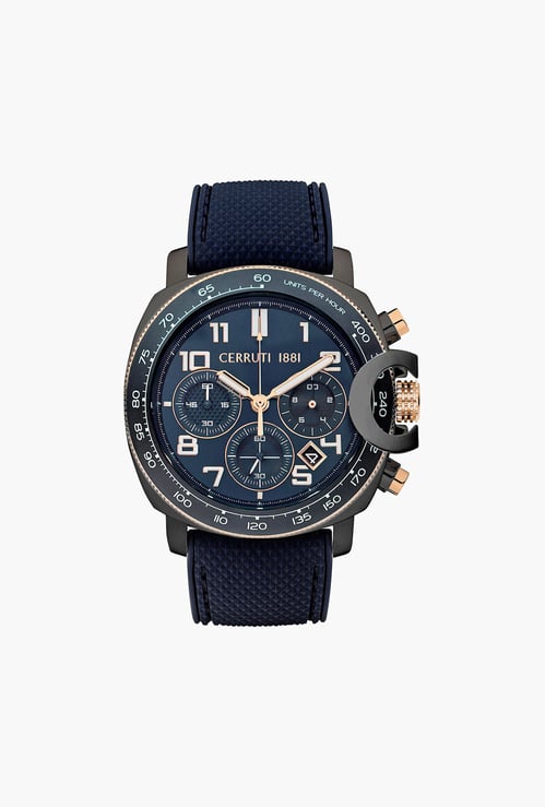 CERRUTI 1881 Positano Chronograph Watch with Silicone Strap - NTCECIWGO2206801W