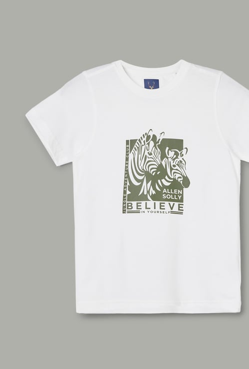 ALLEN SOLLY Boys Printed T-shirt