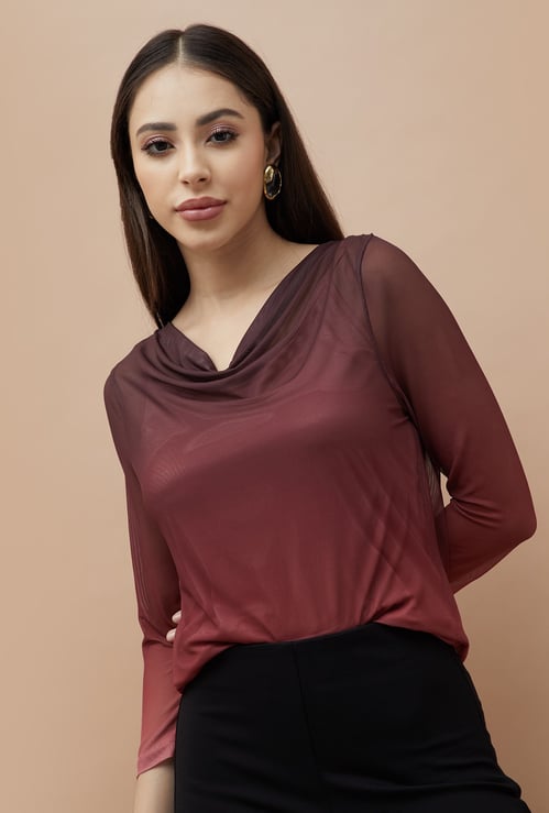 CODE Ombre Knit Top with Camisole