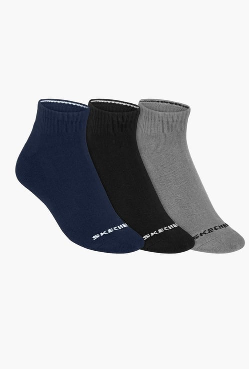 SKECHERS Knitted Ankle-Length Socks - Pack of 3