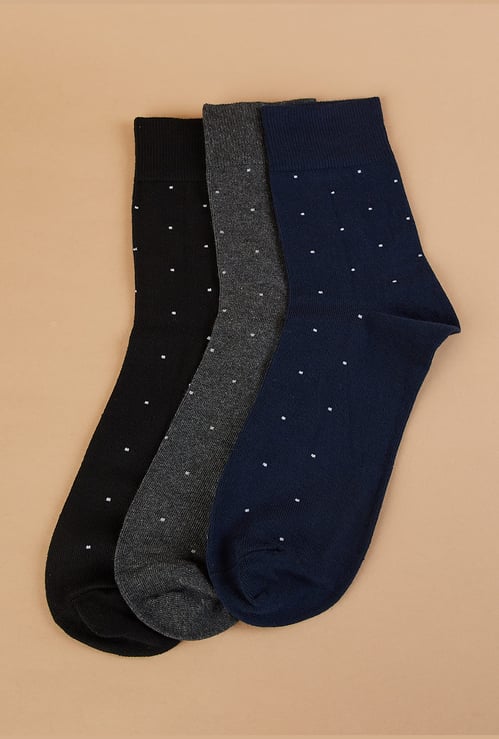 CODE Knitted Crew Length Socks - Pack of 3