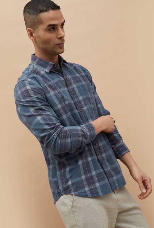 CODE Checked Regular Fit Shirt