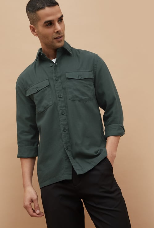 CODE UNWIND Solid Regular Fit Shirt