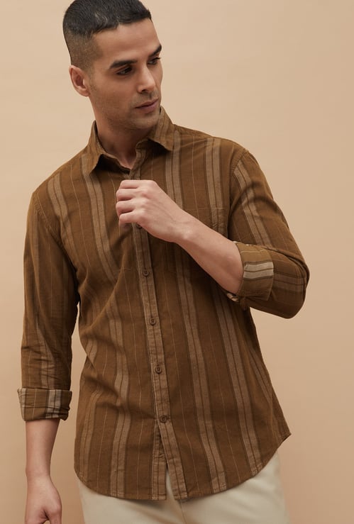CODE Striped Regular Fit Shirt