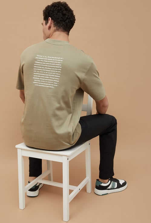 CODE UNWIND Printed Crew Neck T-shirt