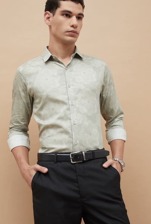 CODE Printed Slim Fit Formal Shirt