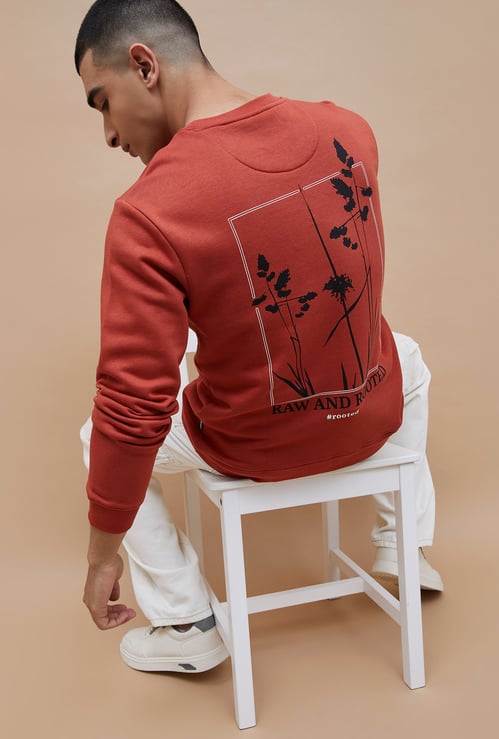 DENIMIZE Back Graphic Print Sweatshirt