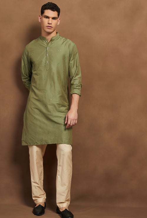 MELANGE Embroidered Long Kurta