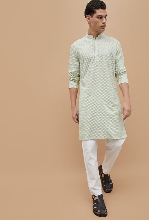 MELANGE Embroidered Straight Kurta