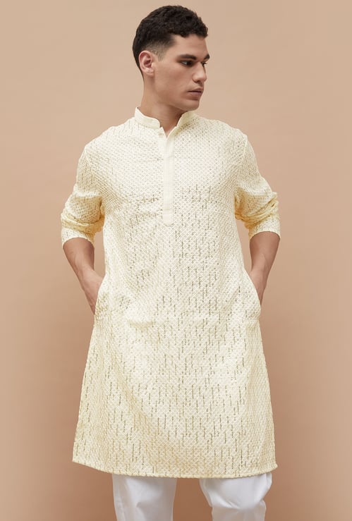 MELANGE Embroidered Straight Kurta