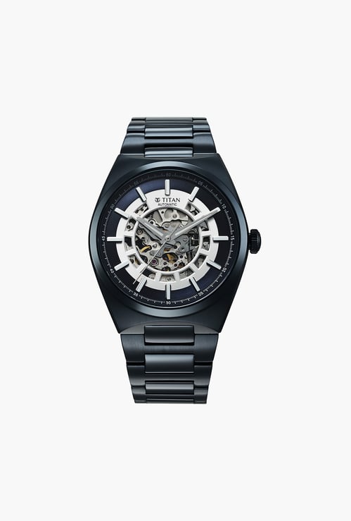 TITAN Nexus Skeletal Stainless Steel Automatic Watch - 90221QM03