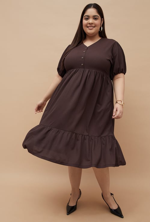 NEXUS Textured A-line Dress