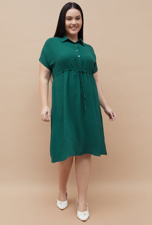 NEXUS Textured Shirt Dress