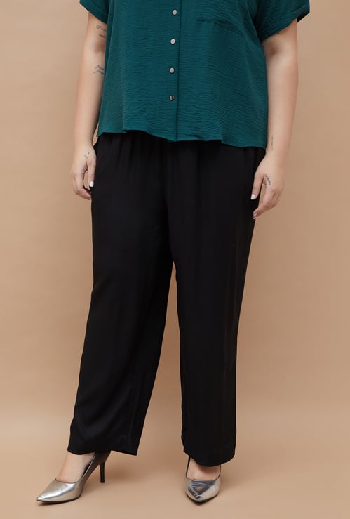 NEXUS Solid Wide Leg Trousers