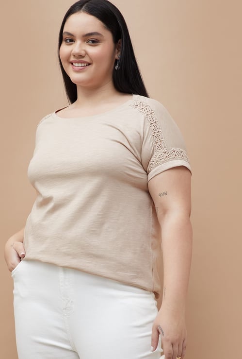 NEXUS Lace Detail T-shirt
