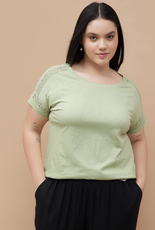 NEXUS Lace Detail T-shirt