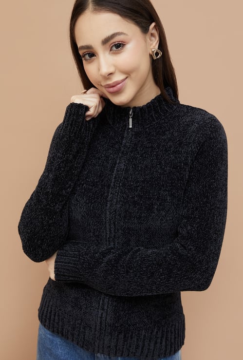 FAME FOREVER Knitted Cardigan