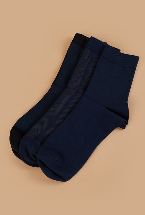 CODE Knitted Crew Socks - Pack of 3
