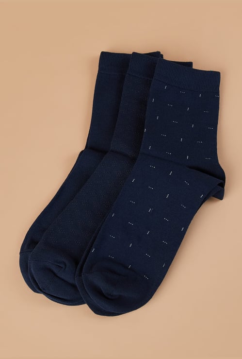 CODE Assorted Crew Length Socks - Pack of 3
