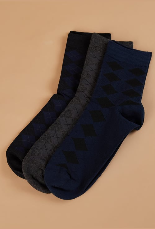 CODE Knitted Crew Socks - Pack of 3