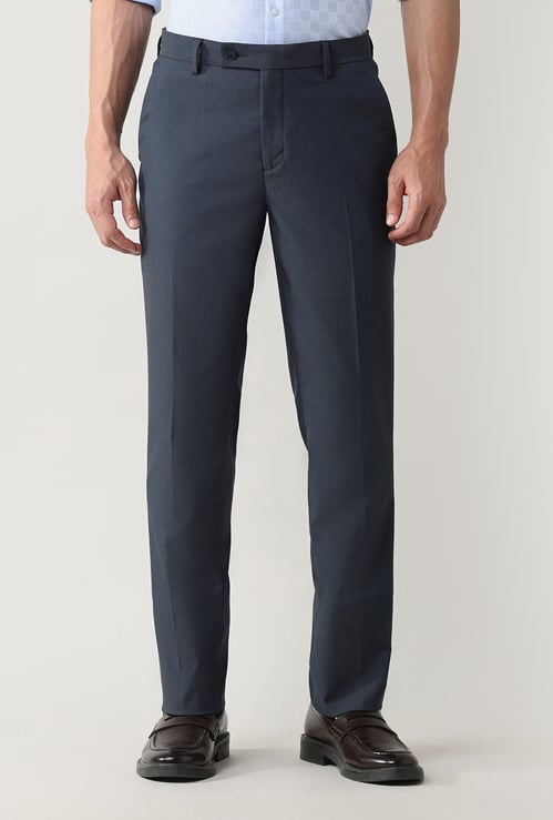 ARROW Solid Regular Fit Formal Trousers