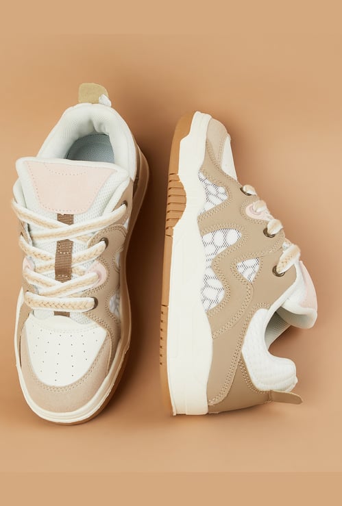 GINGER Contrast Overlay Sneakers