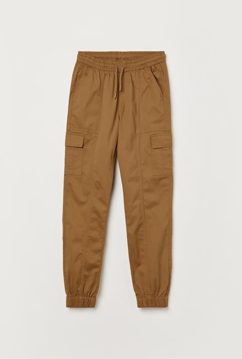 FAME FOREVER Boys Solid Cargo Joggers