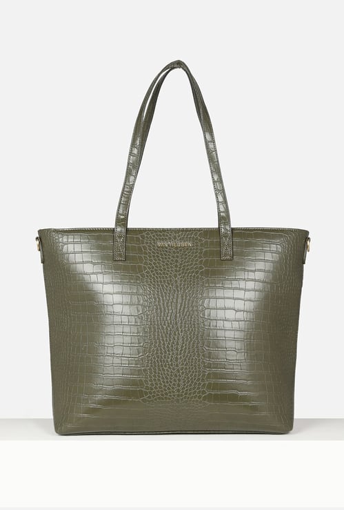 VAN HEUSEN Croc Embossed Laptop Bag