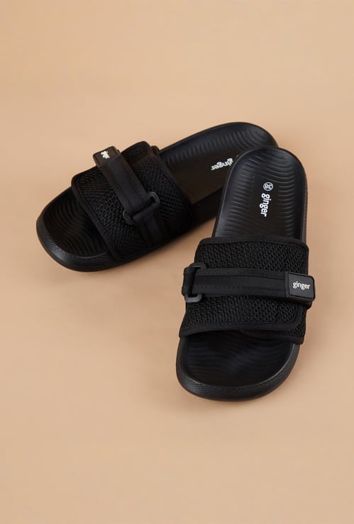 GINGER Woven Strap Velcro Sliders
