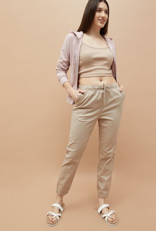 FAME FOREVER Solid Slim Fit Joggers