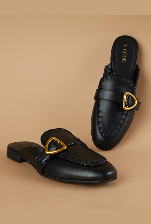 CODE Embroidered Mules
