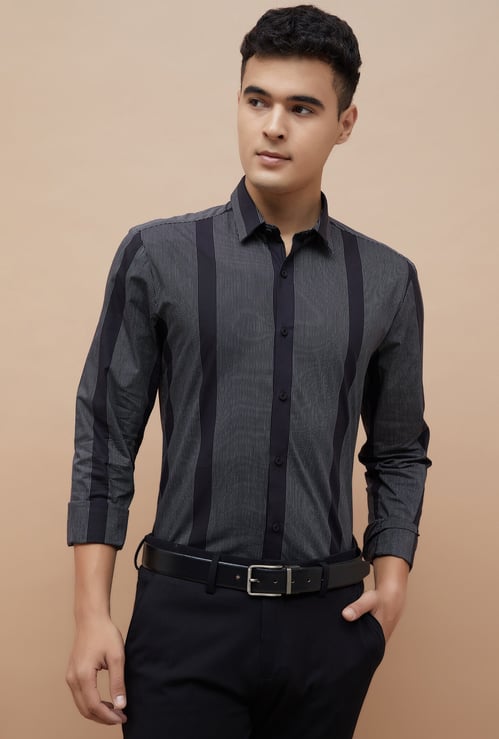 CODE Striped Slim Fit Formal Shirt