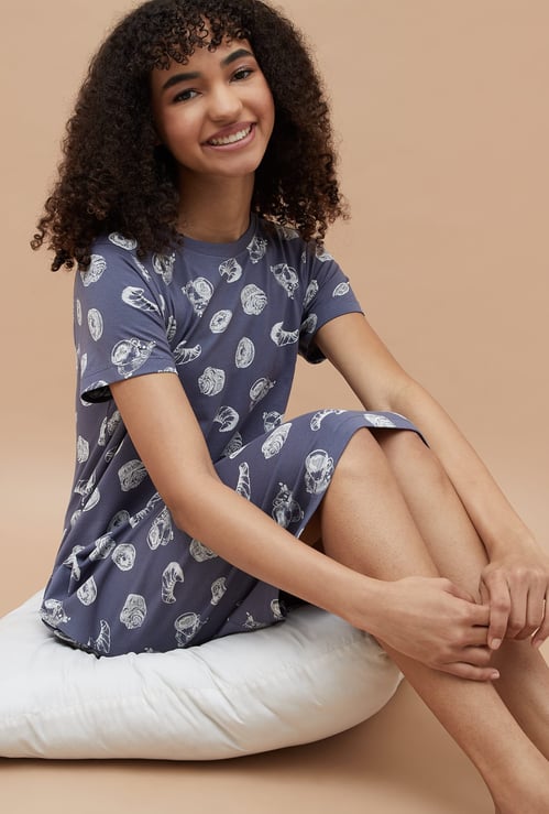 GINGER Printed Night Dress