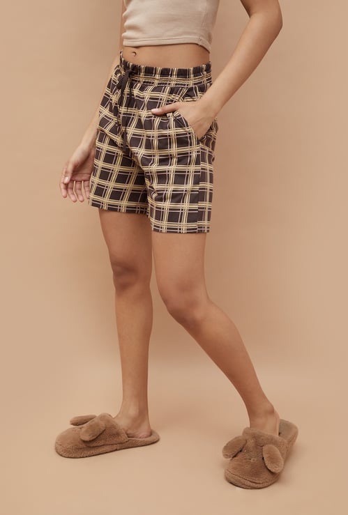 GINGER Checked Lounge Shorts